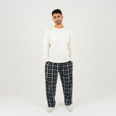 Royal Green Plaid Winter Pyjama set